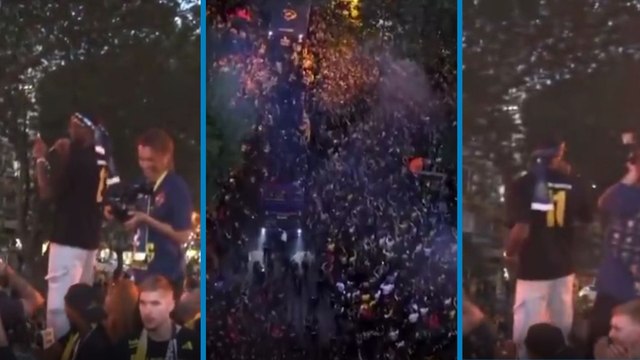 Fenerbahçe Basketbol takımı MVP'si Nigel Hayes Davis taraftara türkçe seslendi: Ben sporcunun zeki, çevik ve ahlaklısını severim