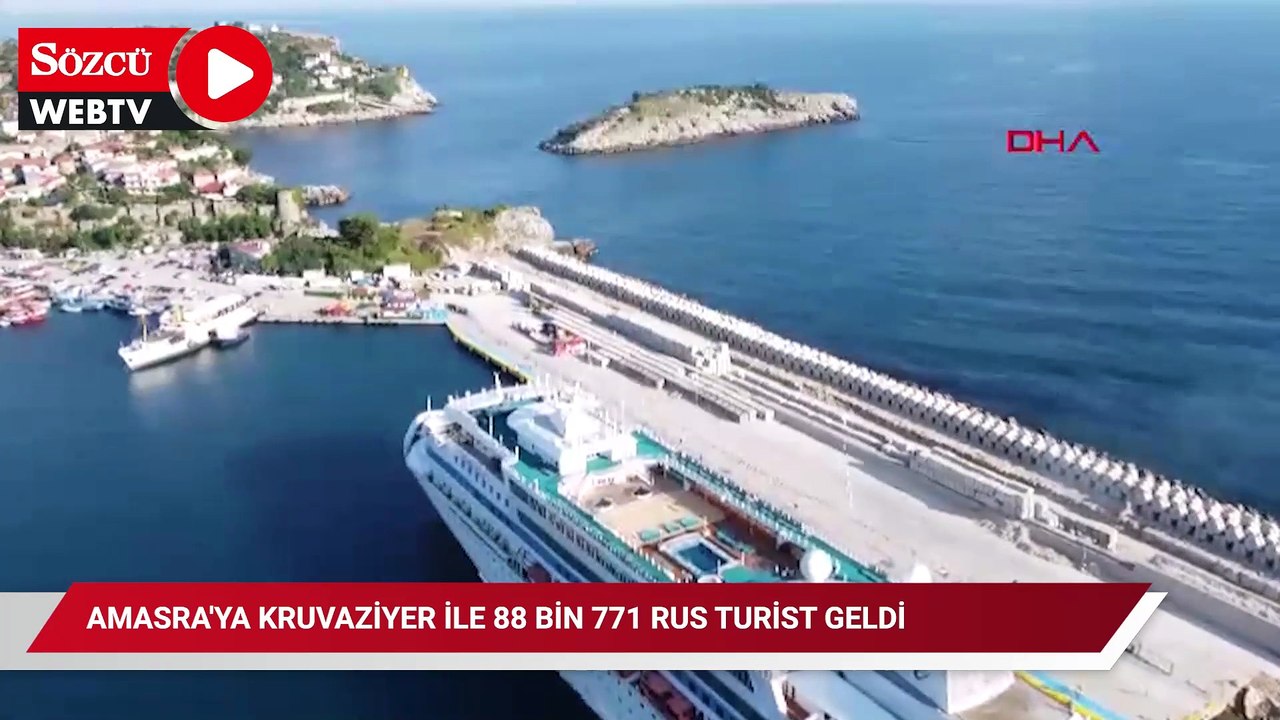 Amasra'ya kruvaziyer ile 88 bin 771 Rus turist geldi