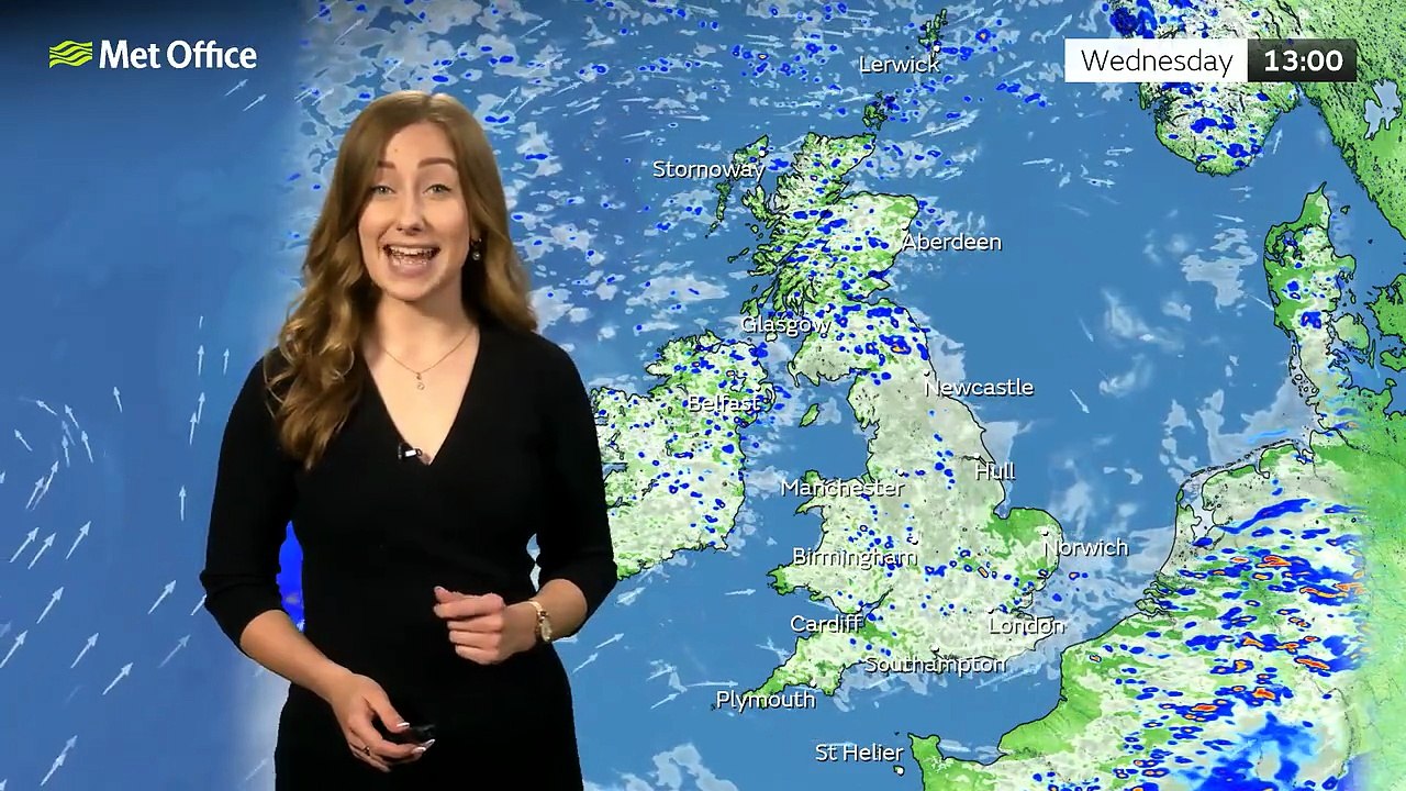 Met Office Wednesday afternoon weather forecast 28/05/2025