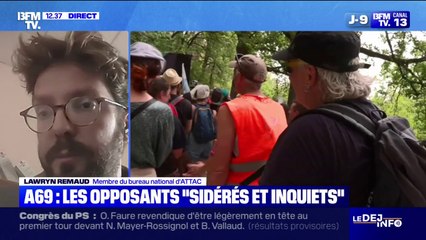 Reprise du chantier de l'A69: "Il y a une grande mobilisation les 4-5-6 juillet", déclare Lawryn Remaud (membre du bureau national d'ATTAC)