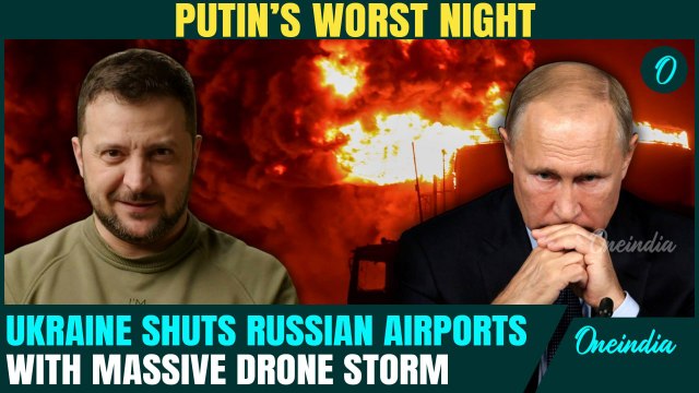 Ukraine UNLEASHES 200 Drones On Russia After DEADLY Strikes On Civilians | Moscow Airports SHUT DOWN