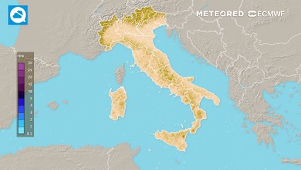 Le piogge dei prossimi giorni