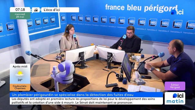 L'Éco d'ici - Ce plombier de Dordogne s'est spécialisé dans la détection des fuites d'eau