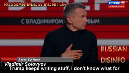 Vladimir Solovyov responds to Trump s comments directed at Putin