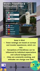 World’s Friendliest & Unfriendliest Cities Revealed!