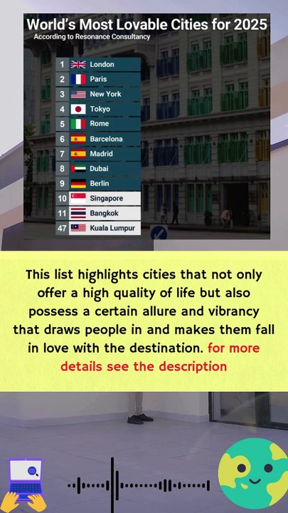 World’s Most Lovable Cities for 2025