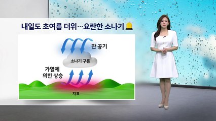 [이슈날씨] 내일도 초여름, 오후 소나기...오존·자외선 주의 / YTN