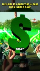 This girl will do any dare the game asks her to do for money 😱 @viral @movie