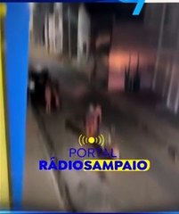 Suspeito de invadir estabelecimentos é agredido por populares