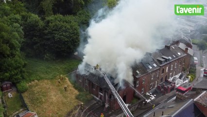 Incendie de la chapelle du sacré coeur à Namur