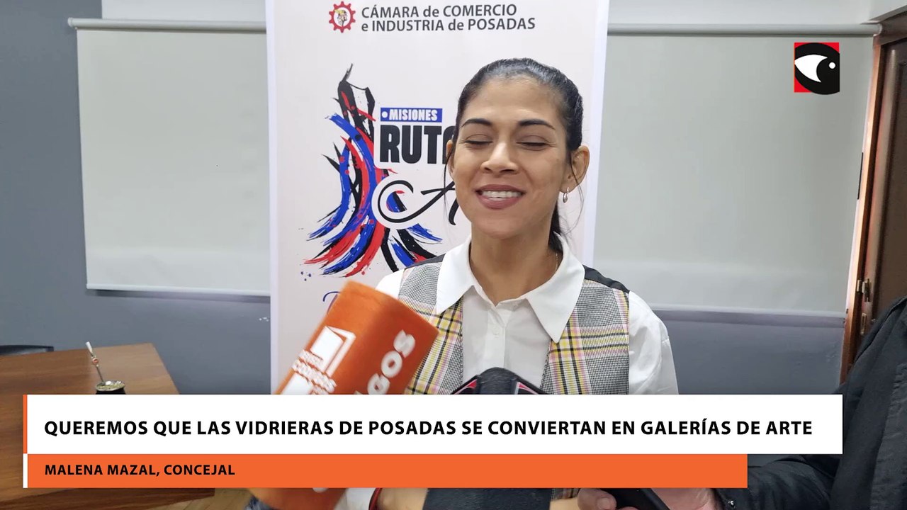 Queremos que las vidrieras de Posadas se conviertan en galerías de arte
