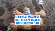 Le vaisseau de la fusée Starship de SpaceX explose en vol