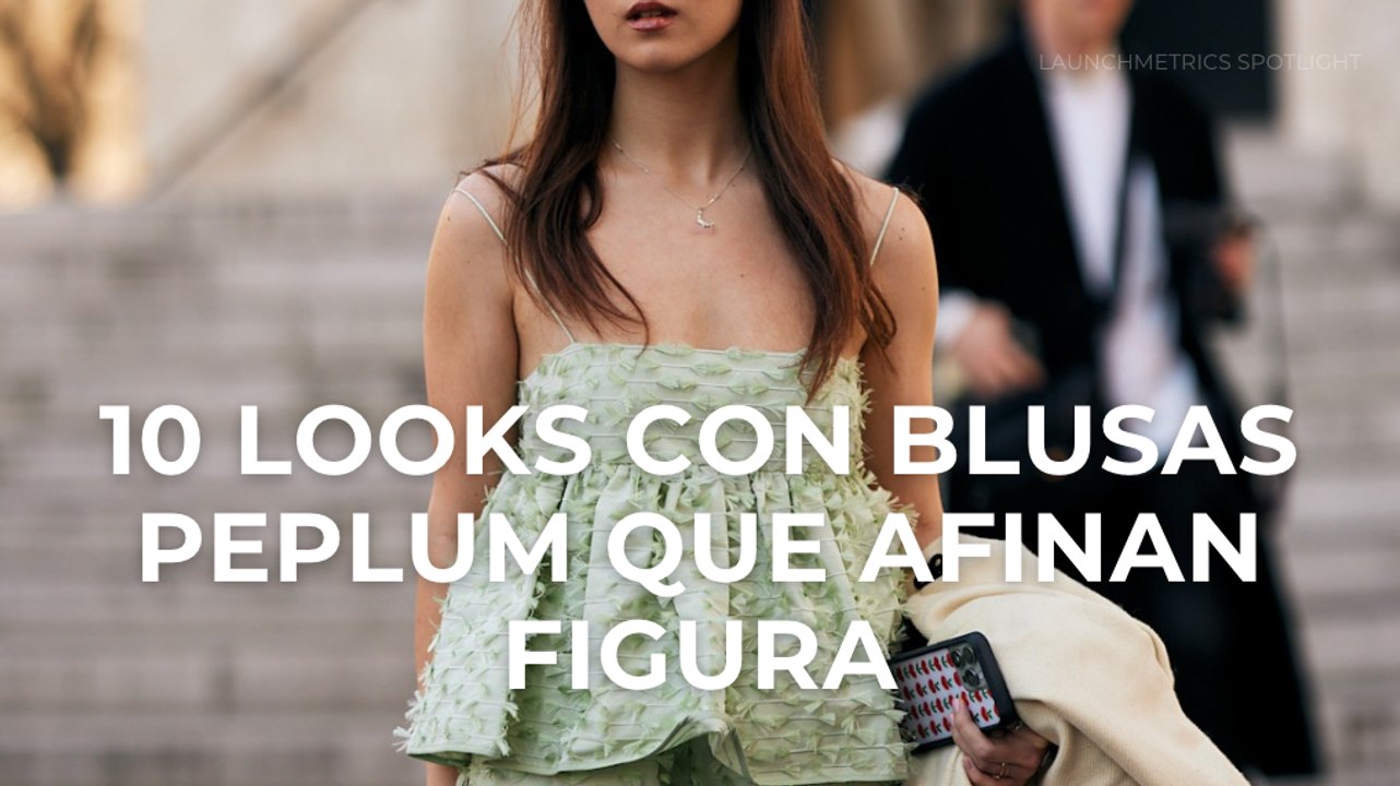 10 looks con blusas peplum que afinan figura