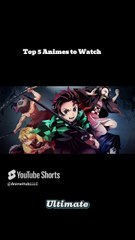 Top 5 MUST-WATCH Animes! 🔥 #Anime #Shorts