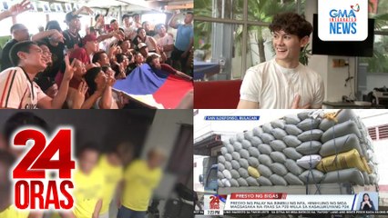 24 Oras: (Part 2) M/V Kapitan Felix Oca, nakarating na sa Pag-asa Island; Ex-housemate Josh Ford, mapapanood na muli sa "Maka"; French tourist, natangayan ng P96,000 halaga ng pera at cellphone ng isang grupo; PBBM, nag-inspeksyon sa 2 warehouse..., atbp.