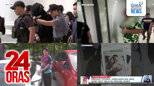 24 Oras: (Part 3) Alice Guo, personal na humarap sa Pasig RTC para magpresenta ng ebidensya sa kaso niyang qualified human trafficking; Fil-Indian at kasabwat na call center agent, arestado matapos umanong magpanggap at manloko ng 9 na..., atbp.