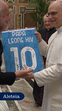 GREETING OF THE HOLY FATHER LEO XIV TO THE S.S.C. NAPOLI FOOTBALL TEAM