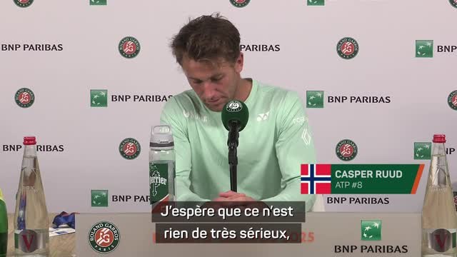 Roland-Garros - Ruud : Des douleurs au genou lors des dernières semaines