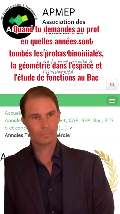 Les thèmes classiques sur les exos du bac 😌.#terminale #bac #algebrillememe #bac2025