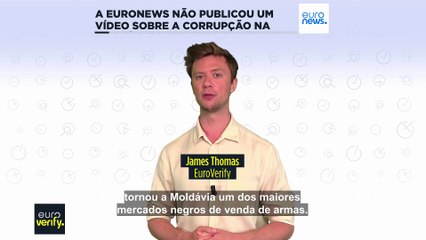 Não, a Euronews não publicou um vídeo sobre a corrupção na Moldova