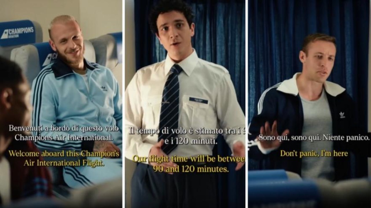 Tananai pilota, Frattesi... arriva all'ultimo: lo spot di Adidas per gli interisti in finale è tutto da ridere!