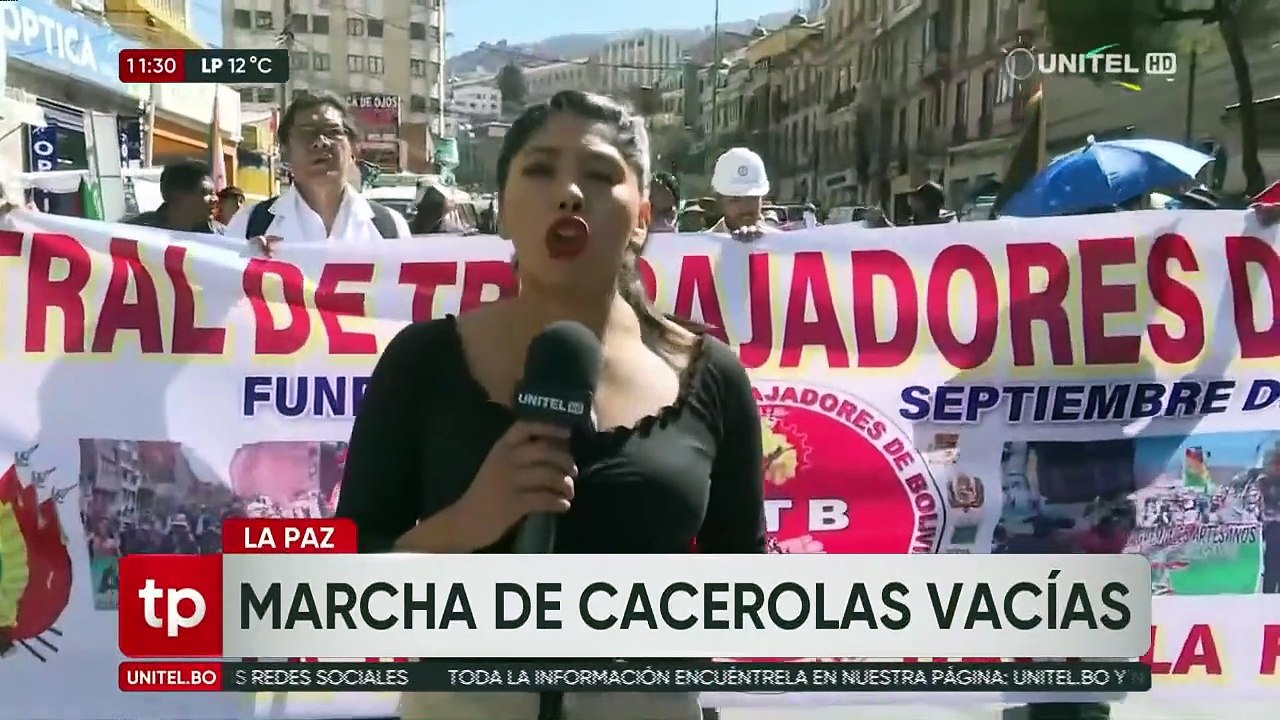 Cacerolazo en La Paz