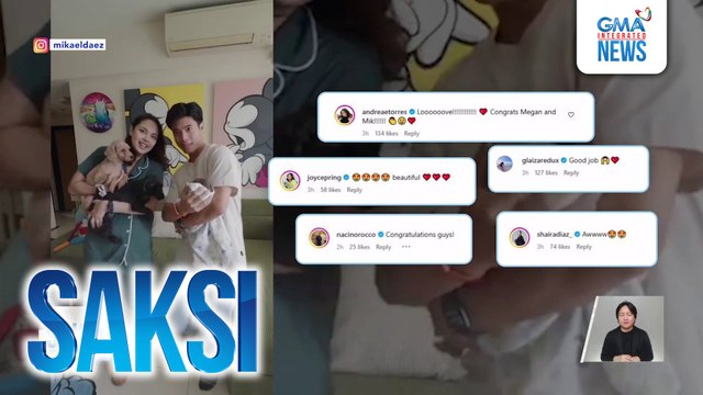 Megan Young at Mikael Daez, inanunsyo ang pagsilang ng kanilang first baby | Saksi