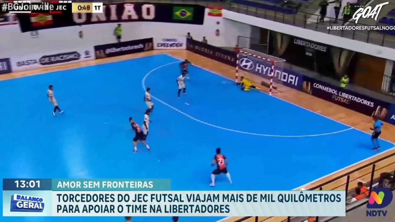 Torcedores do Joinville viajam mais de 1000 Quilômetros para ver o JEC na Comebol Libertadores de Futsal 2025 em luque no Paraguai