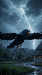 Eagle help of cute baby from storm #trendingshort#short#cutbaby#eagle