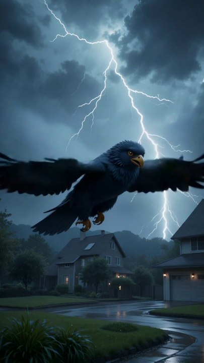 Eagle help of cute baby from storm #trendingshort#short#cutbaby#eagle