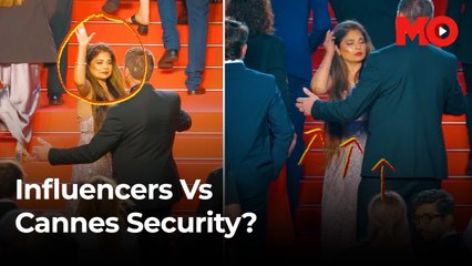 Viral Indian woman caught in video shows security blocking her at Cannes