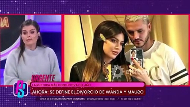 Así llegó Wanda Nara manejando un Lamborghini rosa al divorcio con Mauro Icardi