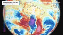 Previsão de anomalias de temperatura em 850hPa até sexta-feira (20).