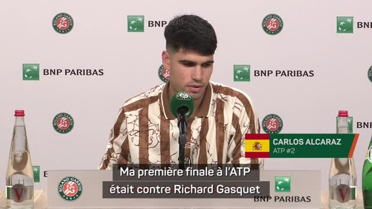 Roland-Garros - Alcaraz : "J'ai grandi en regardant jouer Gasquet"