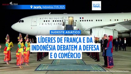 Macron encontra-se com o "grande amigo" Subianto na Indonésia para discutir defesa e comércio
