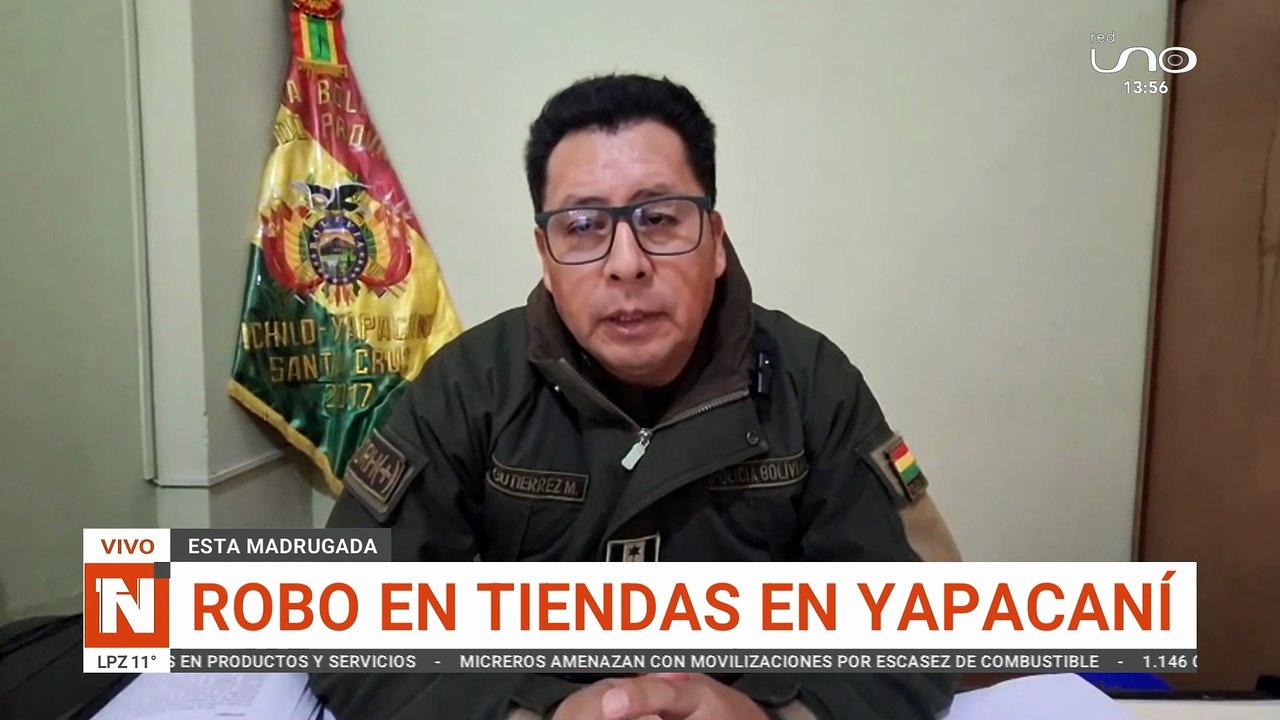 Robo en tiendas en Yapacaní