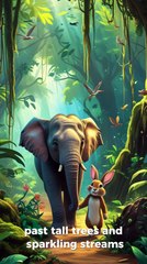 The Kind Elephant and the Lost Rabbit | Heartwarming Jungle Story #fairytales #moralstory
