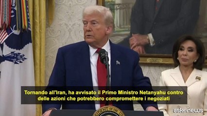 Trump: "Ho detto a Netanyahu che attaccare l'Iran non è appropriato"