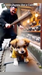 A poor Puppy likes to buy a Camera