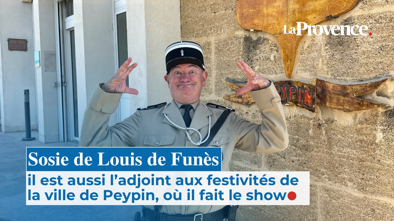À Peypin, l’adjoint au maire, sosie (presque) officiel de Louis de Funès, fait le show en centre-ville