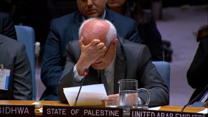 El representante de Palestina ante la ONU rompe a llorar: "¿Cómo puede alguien tolerar este horror?"