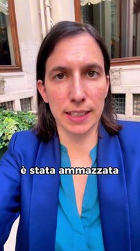 Elly Schlein - Martina Carbonaro aveva 14 anni ed è stata uccisa a sassate dal suo ex (28.05.25)