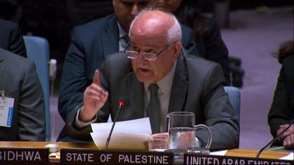 El representante de Palestina, Riyad Mansour, rompe a llorar en la ONU