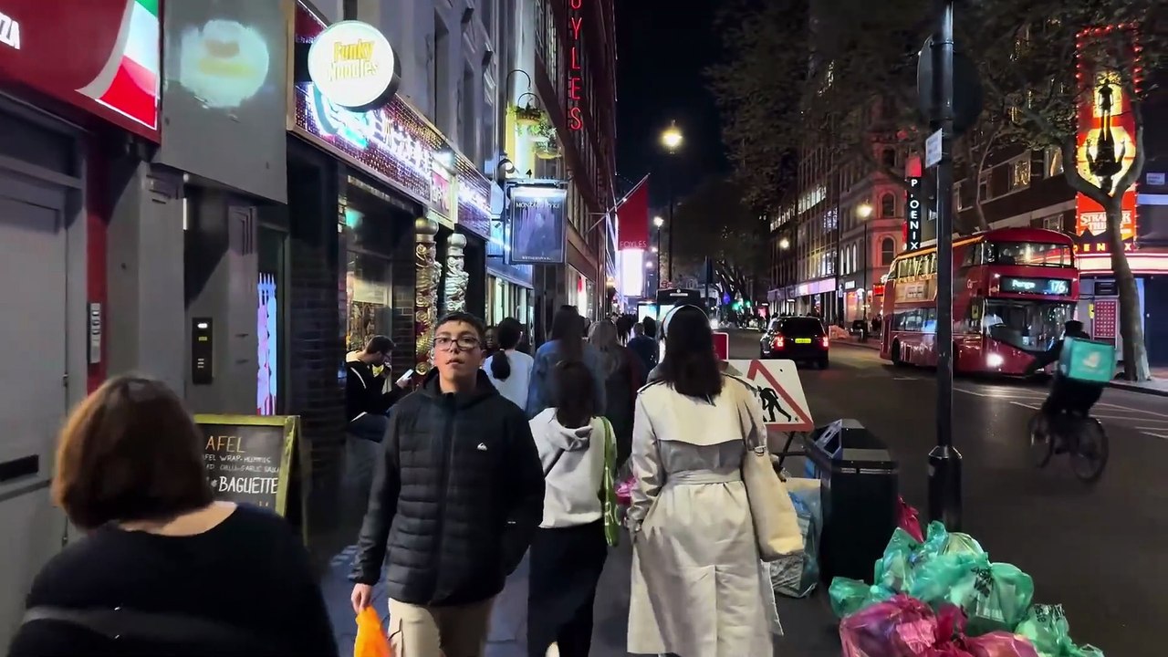 London, England 🏴 Central London Night Walk Little Ben to Soho 4K HDR