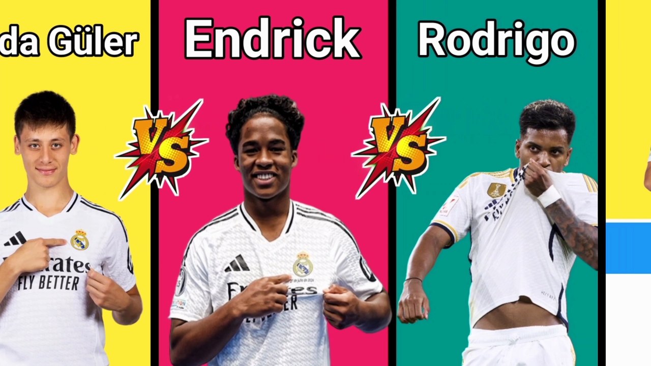 Comparison: Arda Güler Endrick Vs Rodrigo