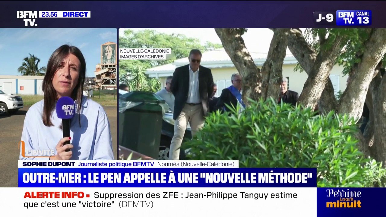 Un an après les émeutes, Marine Le Pen est en déplacement en Nouvelle-Calédonie pour promouvoir "une nouvelle méthode"