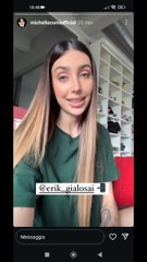 Michelle Comi messaggio per Erik già lo sai