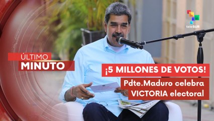 Pdte. Maduro celebra récord histórico de participación en elecciones.