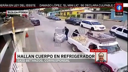Hallan cuerpo en un refrigerador abandonado en Baja California
