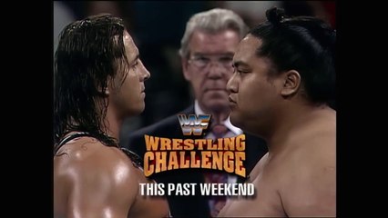 WWF superstar Brit hard and Yoko zonal in the ring WWE